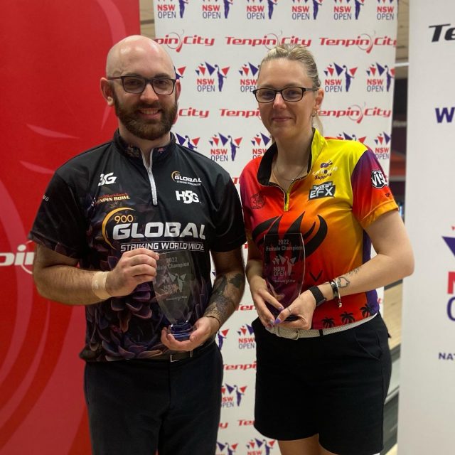 Congratulations to our 2022 NSW Open Champions Bek Martin & Sam Cooley!
@tenpinbowlingaustralia @becmartin2211 
@samcooleypba